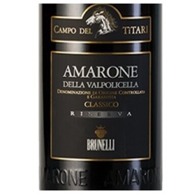 Brunelli Campo del Titari Amarone della Valpolicella Classico Riserva DOCG 2017 1,5L MAGNUM