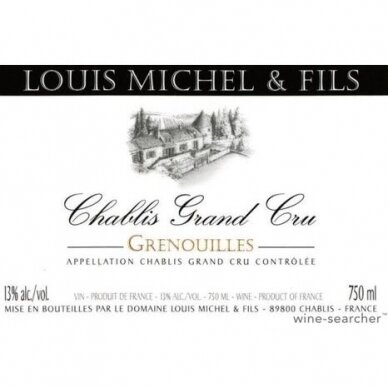 Domaine Louis Michel Grenouille Grand Cru Chablis A.O.C. 2017 0.75L 2