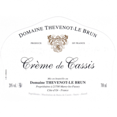 Domaine Thevenot Crème de Cassis 0,7L 1