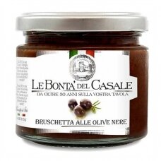 Le Bonta del Casale Bruschetta Juodųjų alyvuogių užtepėlė 180 g