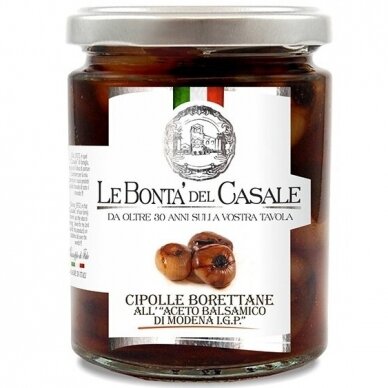 Le Bonta del Casale Borettane svogunėliai 280 g